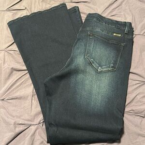 Kancan flare lightly distressed jeans NWOT